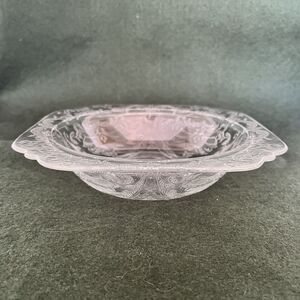 Federal Glass Madrid Pattern Bowl Clear Depression Glass 7"